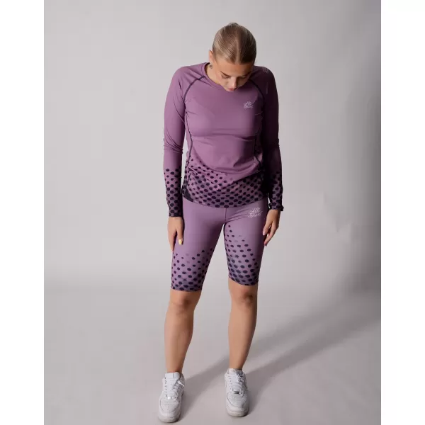  Frauen funktionales t -Shirt mit langen Ärmeln Premium ALTISPORT VOJ/ALW109TR03 LILA 