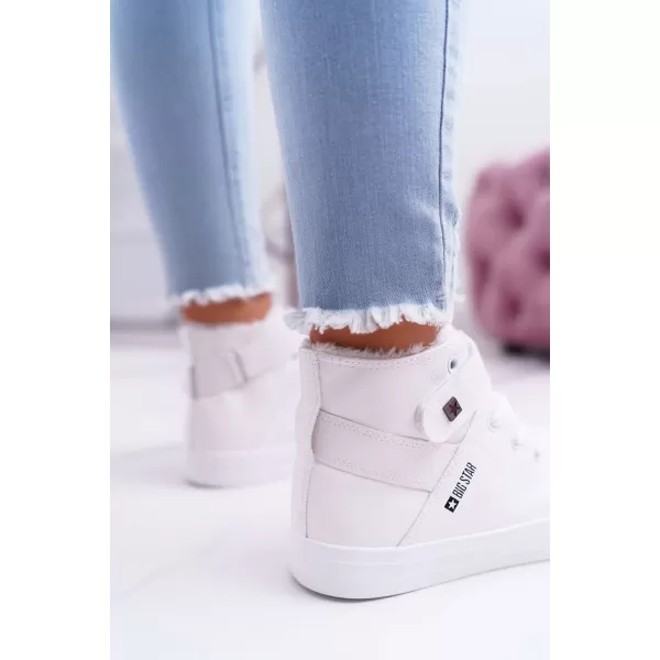  Damen-Lederstiefeletten BIG STAR V274541FW WEISS Big Star Shoes 