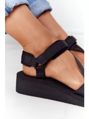 Damensandalen BIG STAR FF274A349 SCHWARZ Big Star Shoes
