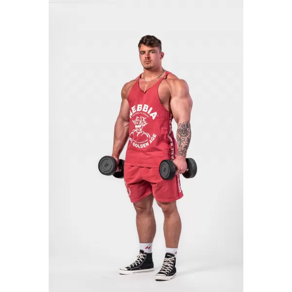 Gewaschene Trainingsshorts LEGEND 786 RED Nebbia 