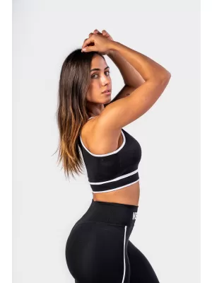 Sport-BH mit mittlerem Halt MY RULES 608 BLACK Nebbia