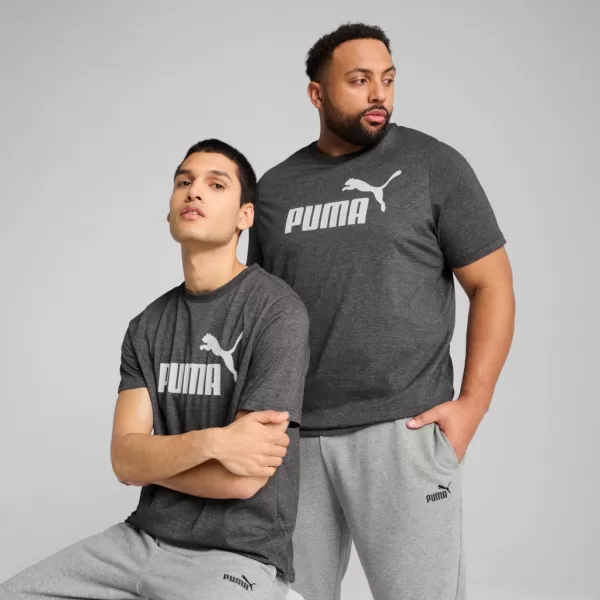  Hemd PUMA ESS NO. 1 LOGO HEATHER TEE 682550-01 SCHWARZ 