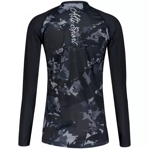  Frauen funktionales t -Shirt mit langen Ärmeln Premium ALTISPORT VOJ/ALW110TR03 SCHWARZ 