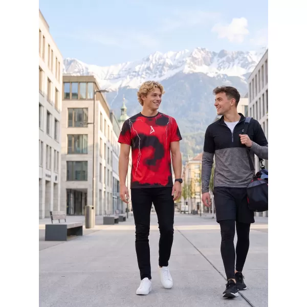  Männer funktionaler T -Shirt Premium ALTISPORT VOJ/ALM113TR01 ROT 