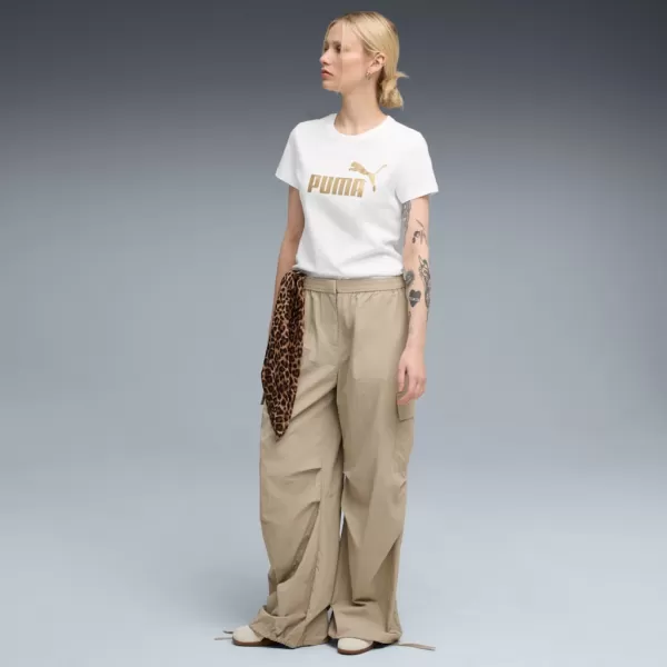  Hemd PUMA ESS METALLIC NO. 1 LOGO TEE 631536-52 WEIß 