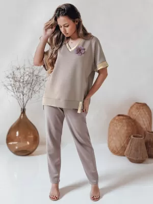 Hemd DSTREET SHINE LOVE RY2911 BEIGE