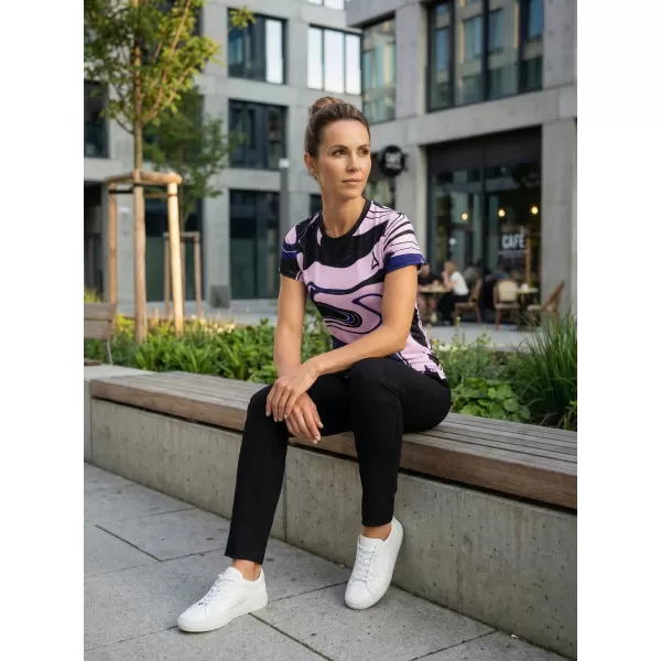  Hochwertiges Funktions-T-Shirt für Damen ALTISPORT VOJ/ALW099TR01 SCHWARZ LILA 