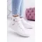 Damen-Lederstiefeletten BIG STAR V274541FW WEISS Big Star Shoes