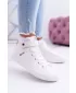 Damen-Lederstiefeletten BIG STAR V274541FW WEISS Big Star Shoes