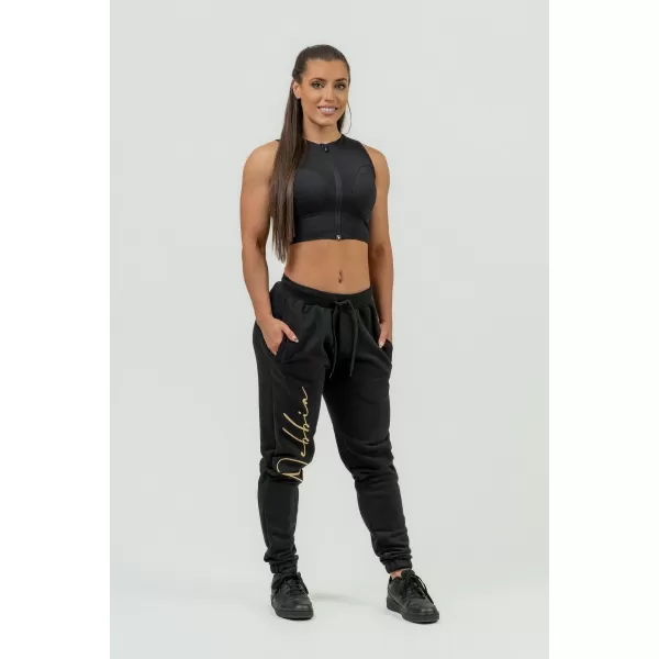  Damen Signature INTENSE 846 BLACK/GOLD Nebbia lockere Jogginghose 