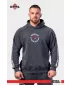 Gewaschener Kapuzenpullover HERITAGE 793 BLACK Nebbia