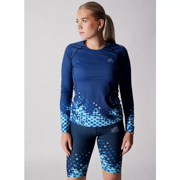  Frauen funktionales t -Shirt mit langen Ärmeln Premium ALTISPORT VOJ/ALW109TR03 KÖNIGLICH 