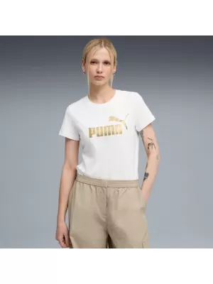 Hemd PUMA ESS METALLIC NO. 1 LOGO TEE 631536-52 WEIß