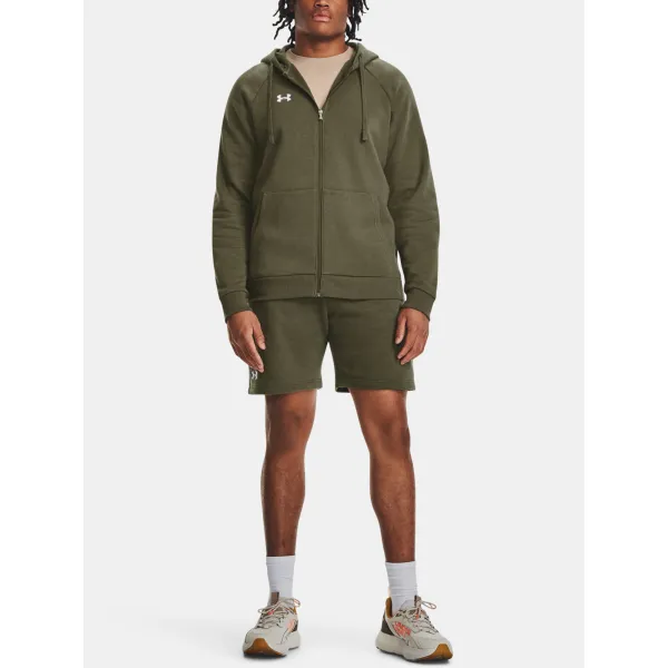  Herren-Sweatshirt UNDER ARMOUR RIVAL FLEECE FZ HOODIE 1379767-390 GRÜN 