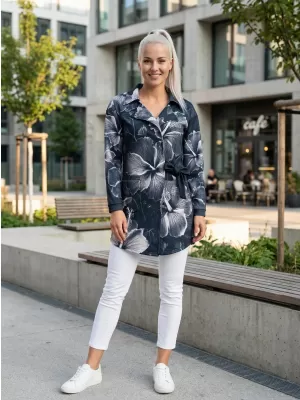 Frauenjacke Premium ALTISPORT VOJ/ALW102MI05 SCHWARZ UND WEIß