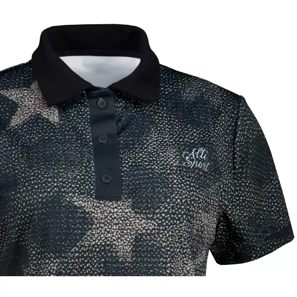  Frauenfunktional T -Shirt mit Premiumkragen ALTISPORT VOJ/ALW111TR05 STERNE 