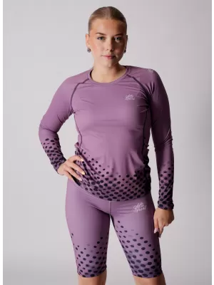 Frauen funktionales t -Shirt mit langen Ärmeln Premium ALTISPORT VOJ/ALW109TR03 LILA