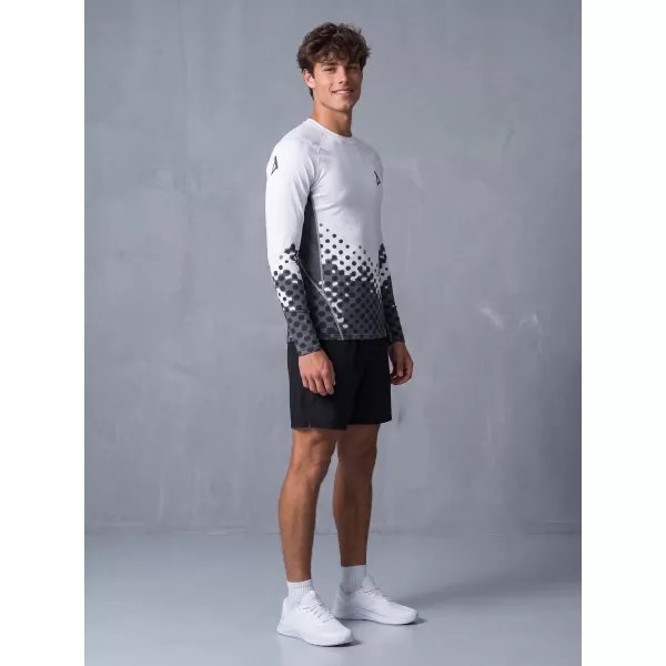  Funktionelle Kompression t -Shirt von Männern mit langarmiger Prämie ALTISPORT VOJ/ALM109TR03 WEIß 