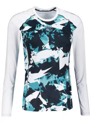 Frauen funktionales t -Shirt mit langen Ärmeln Premium ALTISPORT VOJ/ALW110TR03 BLAU -WHITE