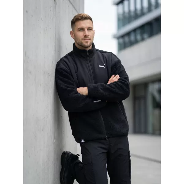  Herrenjacke PUMA TECH SOFT TECH RELAXED SHERPA JACKET 632104-01 SCHWARZ 