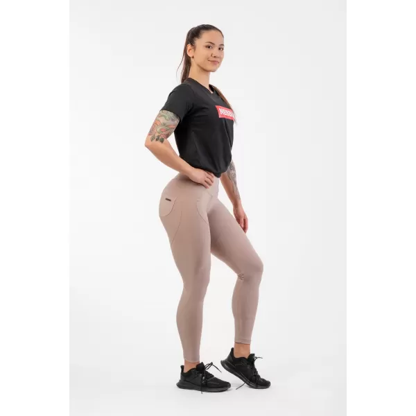  Lifting-Effekt-Bubble-Butt-Leggings mit hoher Taille 587 CREME Nebbia 