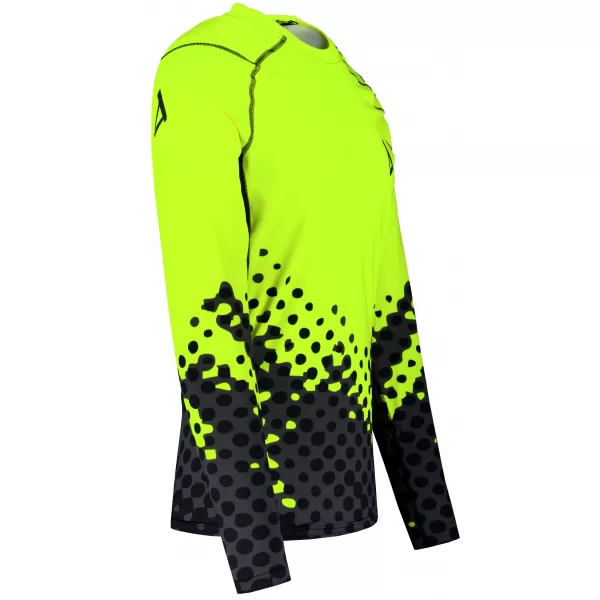  Funktionelle Kompression t -Shirt von Männern mit langarmiger Prämie ALTISPORT VOJ/ALM109TR03 FLUO GELB 