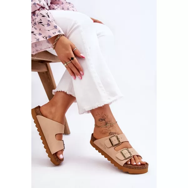  Damenhausschuhe BIG STAR LL274745 BEIGE Big Star Shoes 