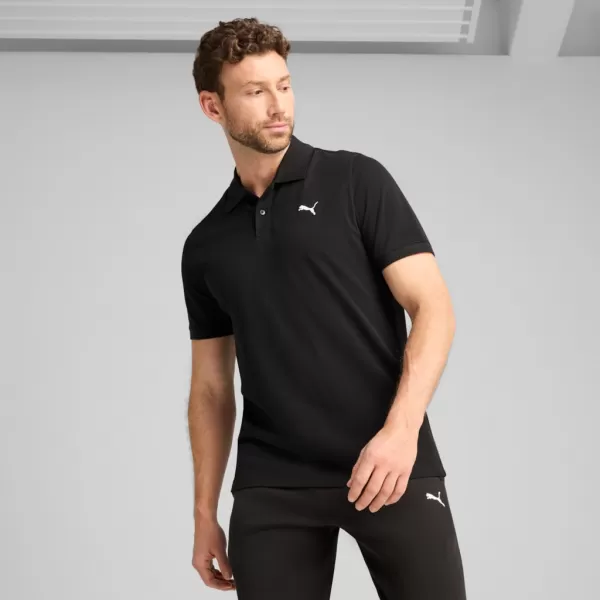  Herren t -Shirt mit einem Kragen PUMA ESS PIQUE POLO 682554-01 SCHWARZ 
