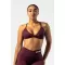 Sport-BH mit mittlerer Unterstützung TWIST-KNOT 423 DARK RED Nebbia