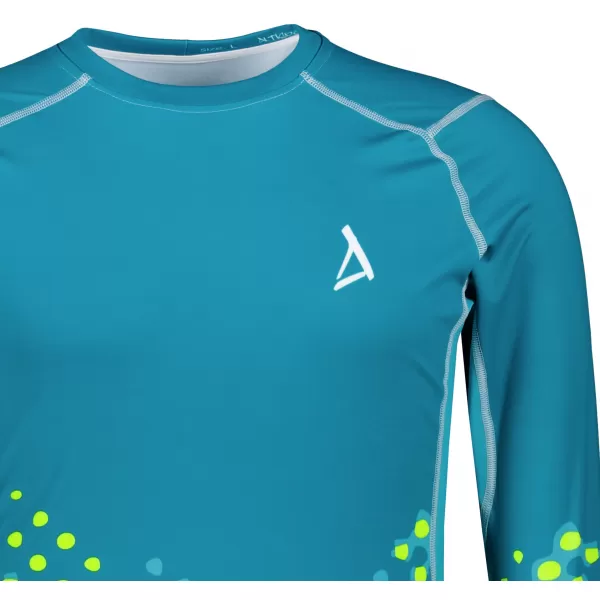  Funktionelle Kompression t -Shirt von Männern mit langarmiger Prämie ALTISPORT VOJ/ALM109TR03 EMERALD-FLUO 