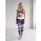 Frauenfunktional Sport Bra Premium ALTISPORT VOJ/ALW110POD01 VIOLETT -WEIß