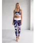 Frauenfunktional Sport Bra Premium ALTISPORT VOJ/ALW110POD01 VIOLETT -WEIß