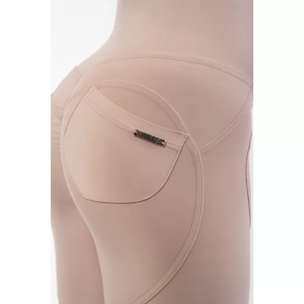  Lifting-Effekt-Bubble-Butt-Leggings mit hoher Taille 587 CREME Nebbia 