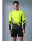 Funktionelle Kompression t -Shirt von Männern mit langarmiger Prämie ALTISPORT VOJ/ALM109TR03 FLUO GELB