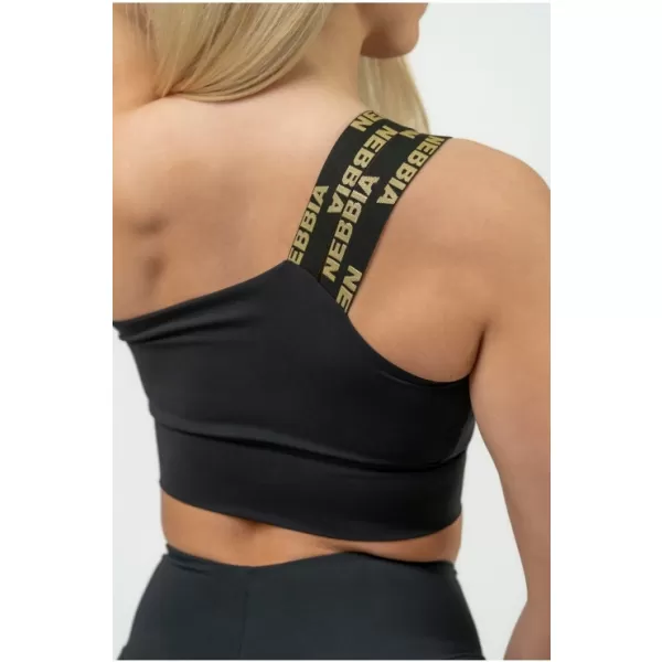  Damen-Sport-BH mit hoher Unterstützung INTENSE Asymmetric 841 BLACK Nebbia 