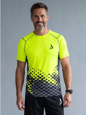 Funktionelle Kompression von Männern t -Shirt Premium ALTISPORT VOJ/ALM109TR04 FLUO GELB