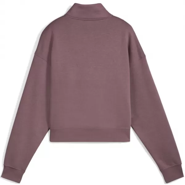  Damen Sweatshirt PUMA CLASS COMFORT HALF-ZIP SHORT CREW FL 688138-88 LILA 