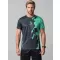 Männer funktionaler T -Shirt Premium ALTISPORT VOJ/ALM112TR01 SCHWARZ-TYRKYS