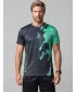 Männer funktionaler T -Shirt Premium ALTISPORT VOJ/ALM112TR01 SCHWARZ-TYRKYS
