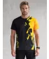 Männer funktionaler T -Shirt Premium ALTISPORT VOJ/ALM112TR01 SCHWARZFLUO ORANGE