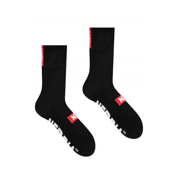  Crew-Socken „EXTRA MILE“ 103 SCHWARZ Nebbia 