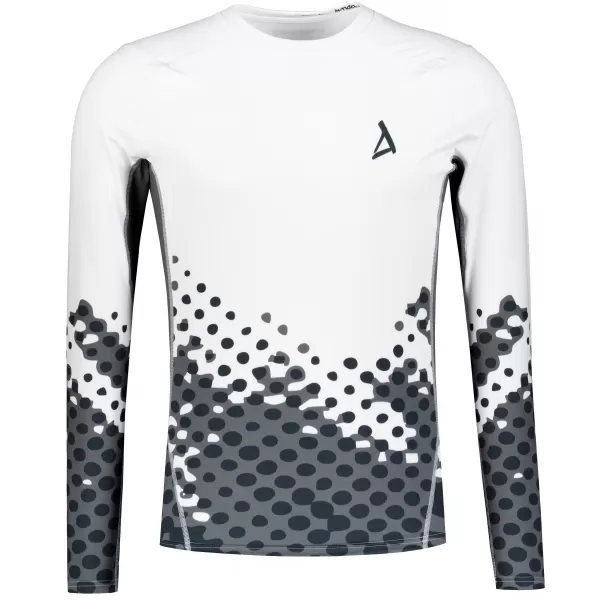  Funktionelle Kompression t -Shirt von Männern mit langarmiger Prämie ALTISPORT VOJ/ALM109TR03 WEIß 