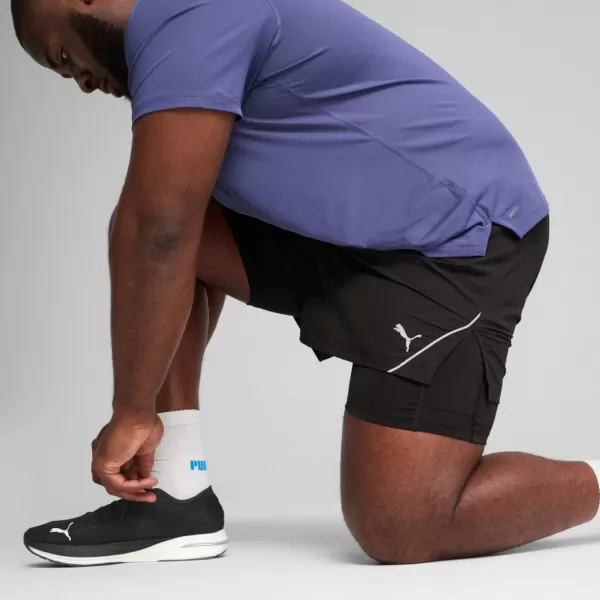  Shorts PUMA M RUN ULTRAWEAVE 2IN1 5"" SHORT​ 526635-01 SCHWARZ 