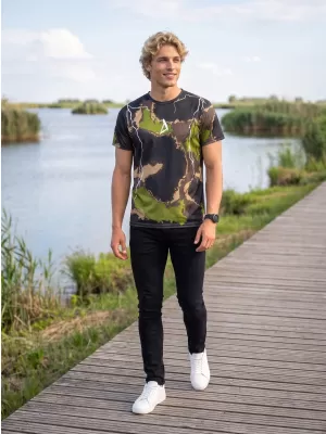 Männer funktionaler T -Shirt Premium ALTISPORT VOJ/ALM113TR01 MILITÄR