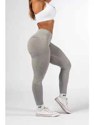 Shaping-Leggings mit hoher Taille GLUTE PUMP 247 GRAU Nebbia